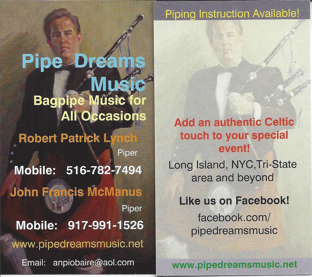 Pipe Dreams Card 2016