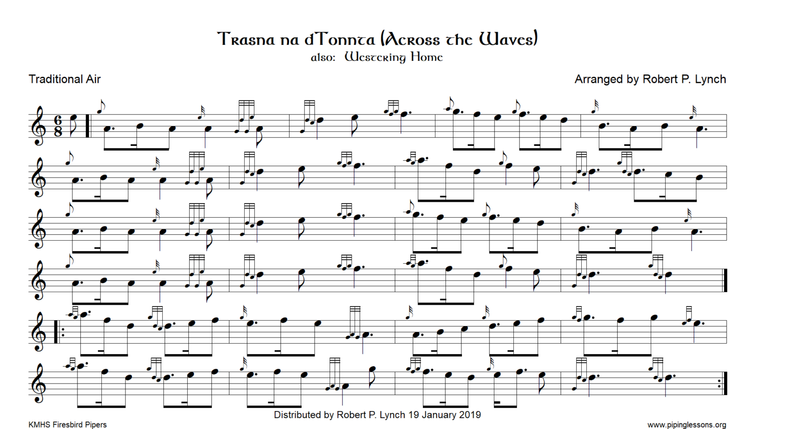 Trasna na dTonnta (Over the Waves) – Ceol na nGleannta – Music of the